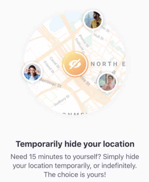 O SnSpy localiza o utilizador alvo através do Snapchat.